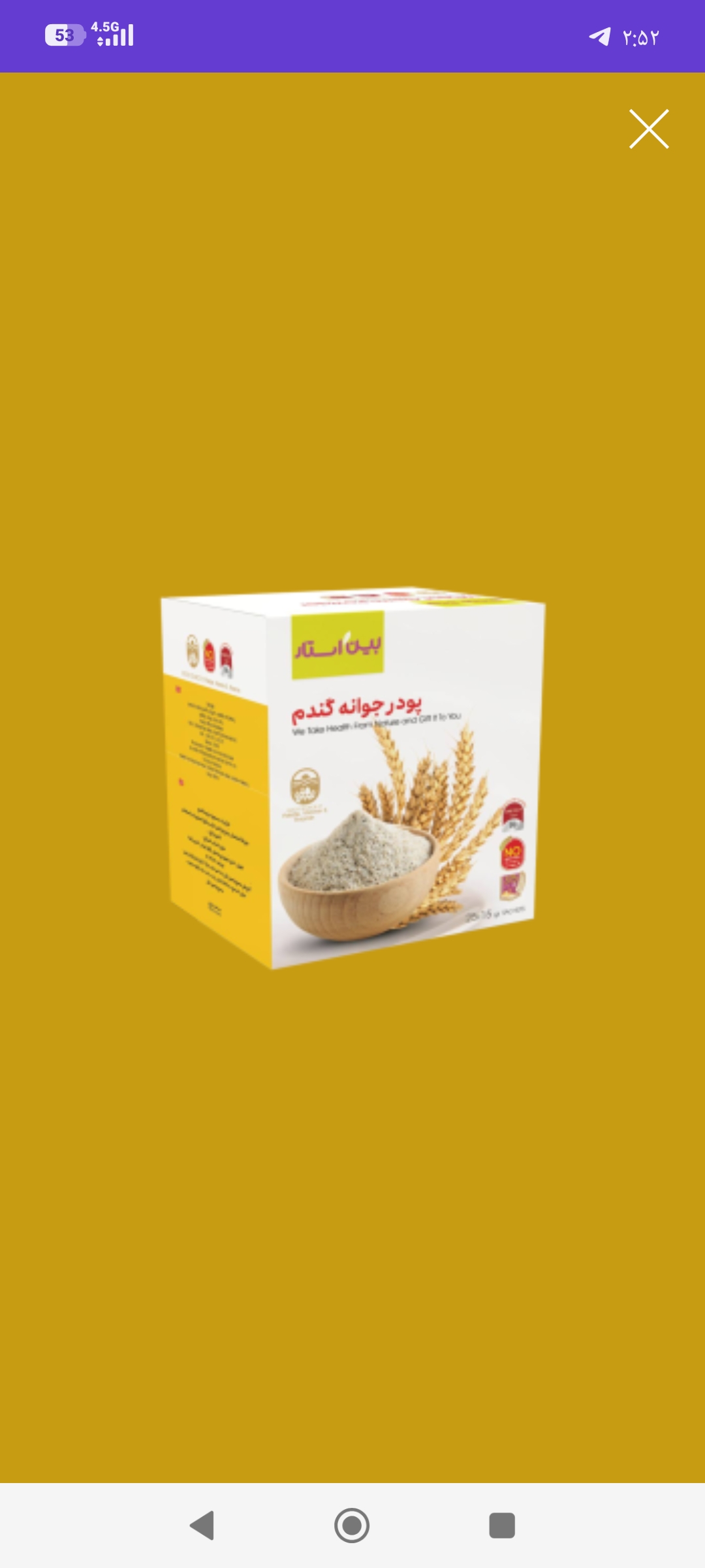 پودر جوانه گندم بین استار